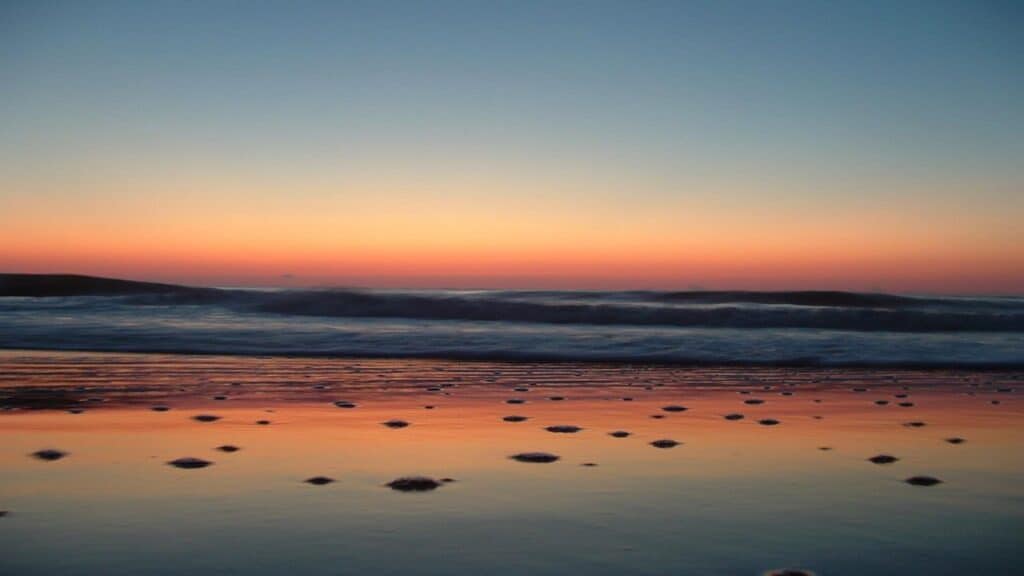 Tybee Island beach sunset
