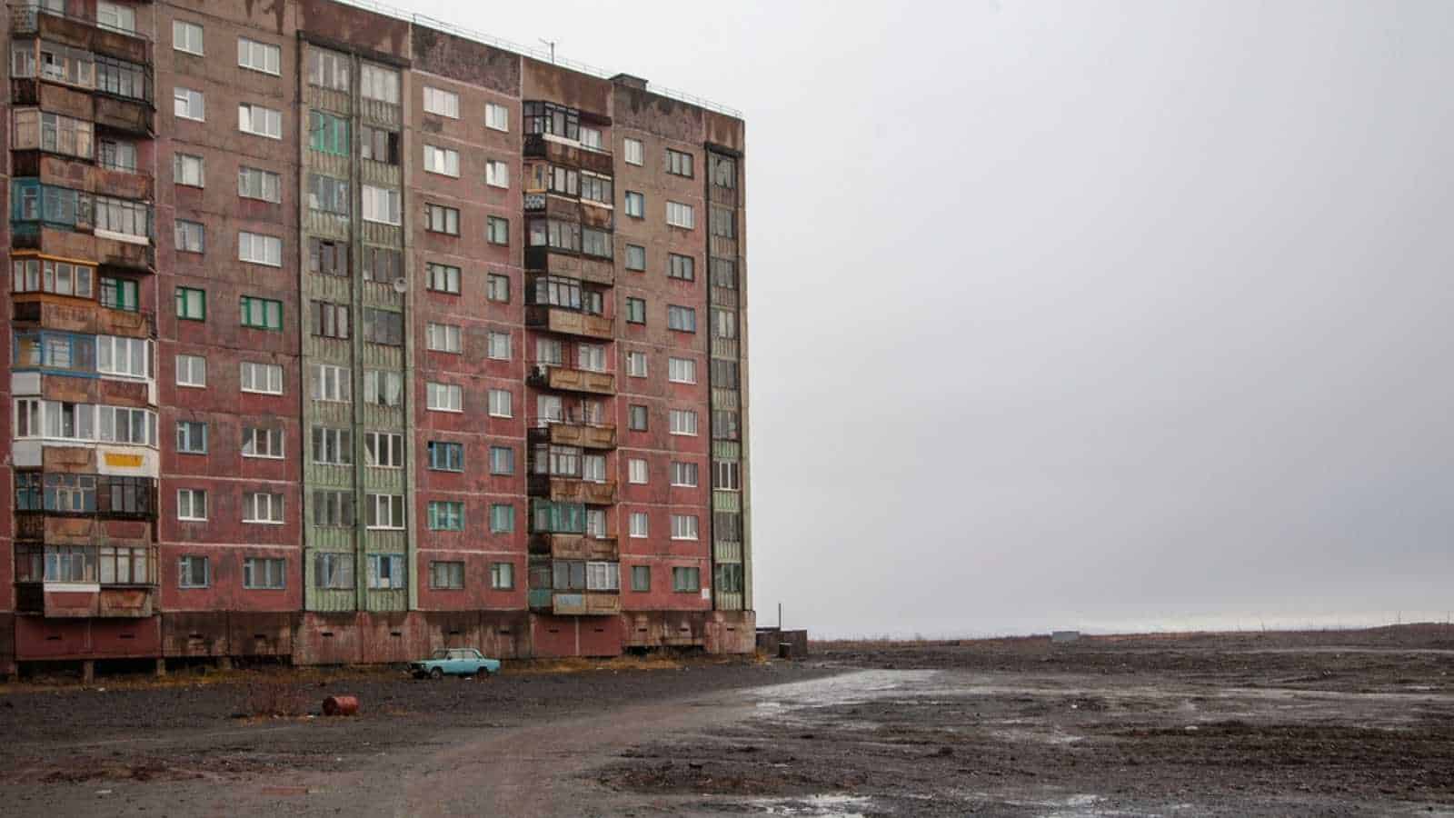 Norilsk, Krasnoyarsk Krai, Russia - October 10 2021: District Oganer