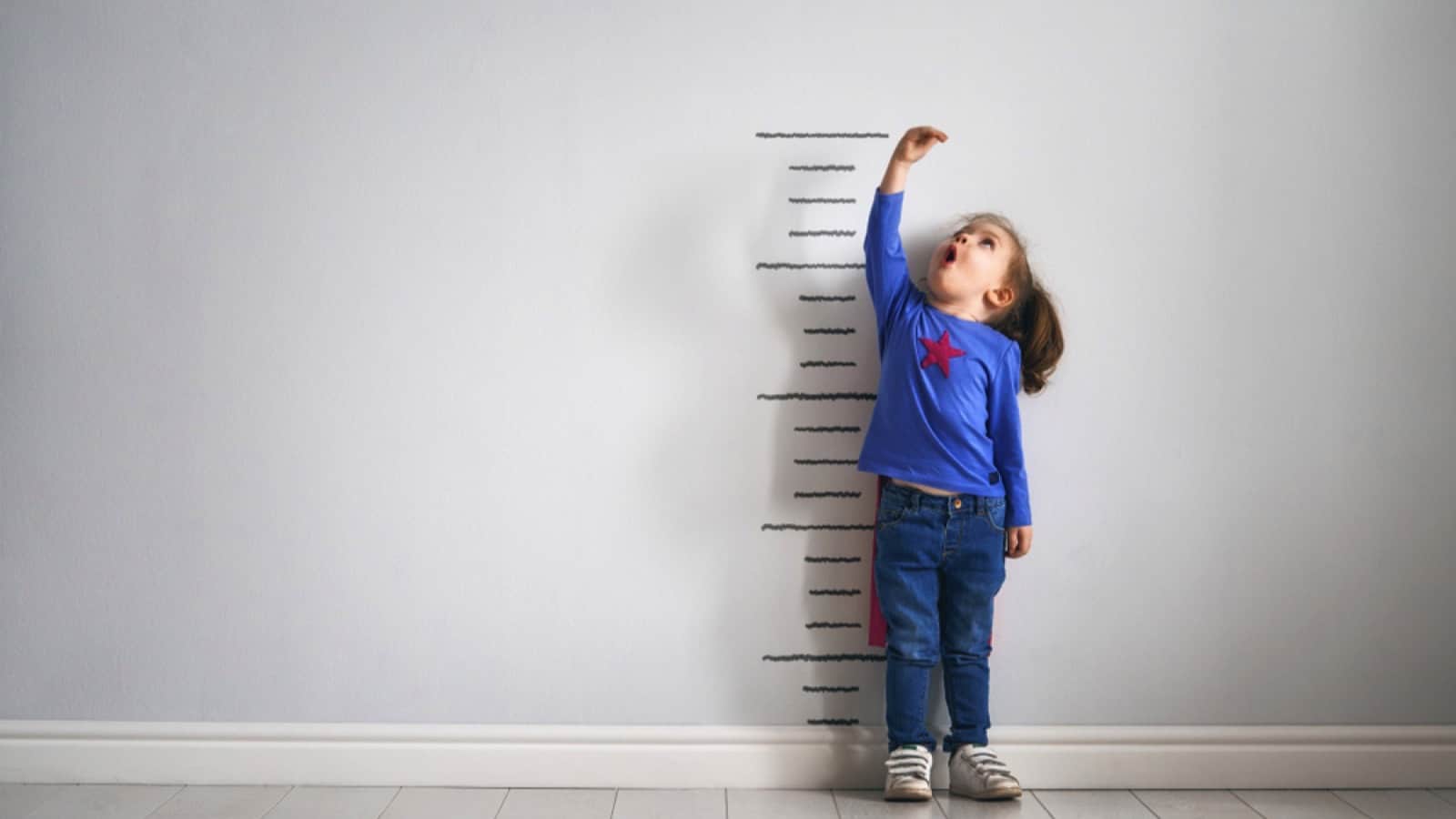 Child measuring height