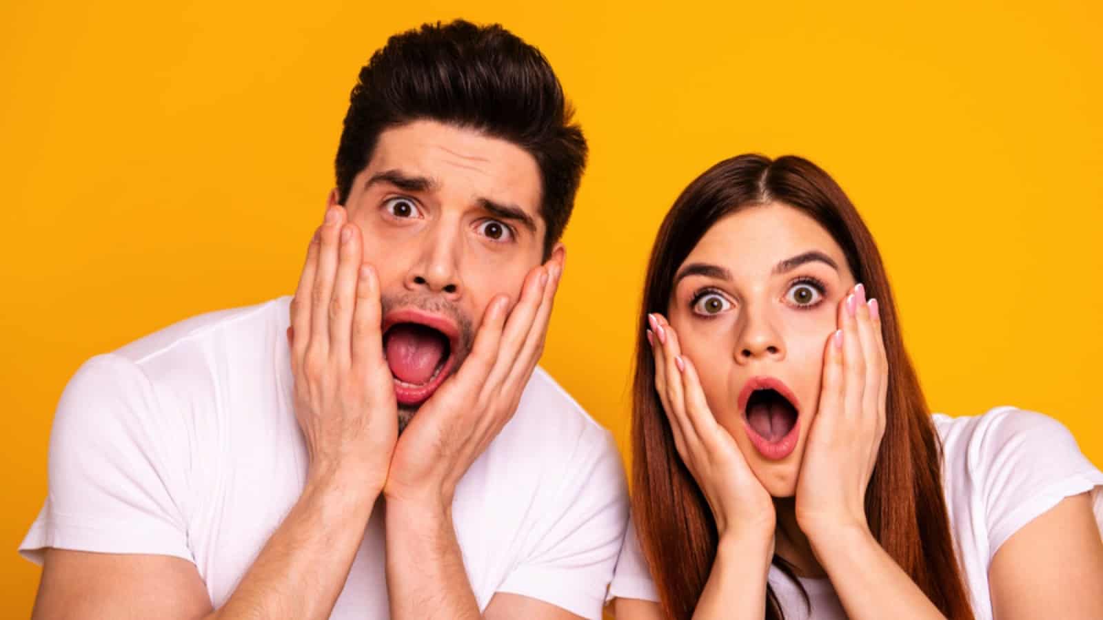 Attractive couples shocked