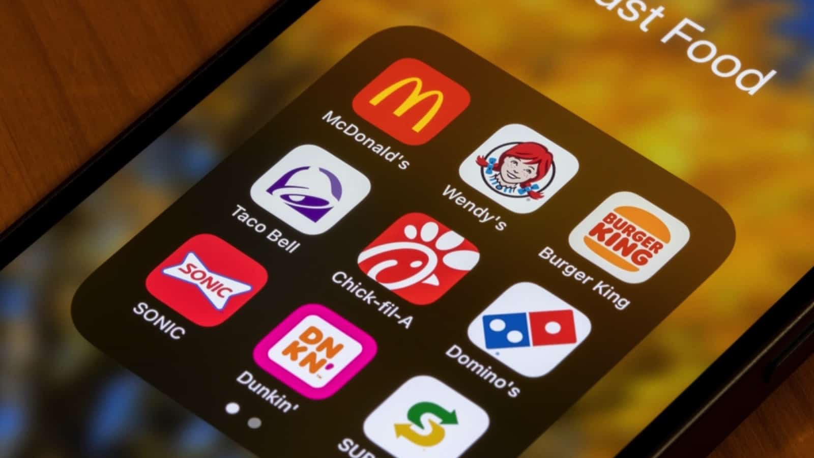 Fast food apps