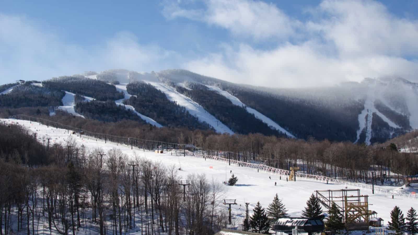 Killington Vermont Ski Mountain Winter Landscape