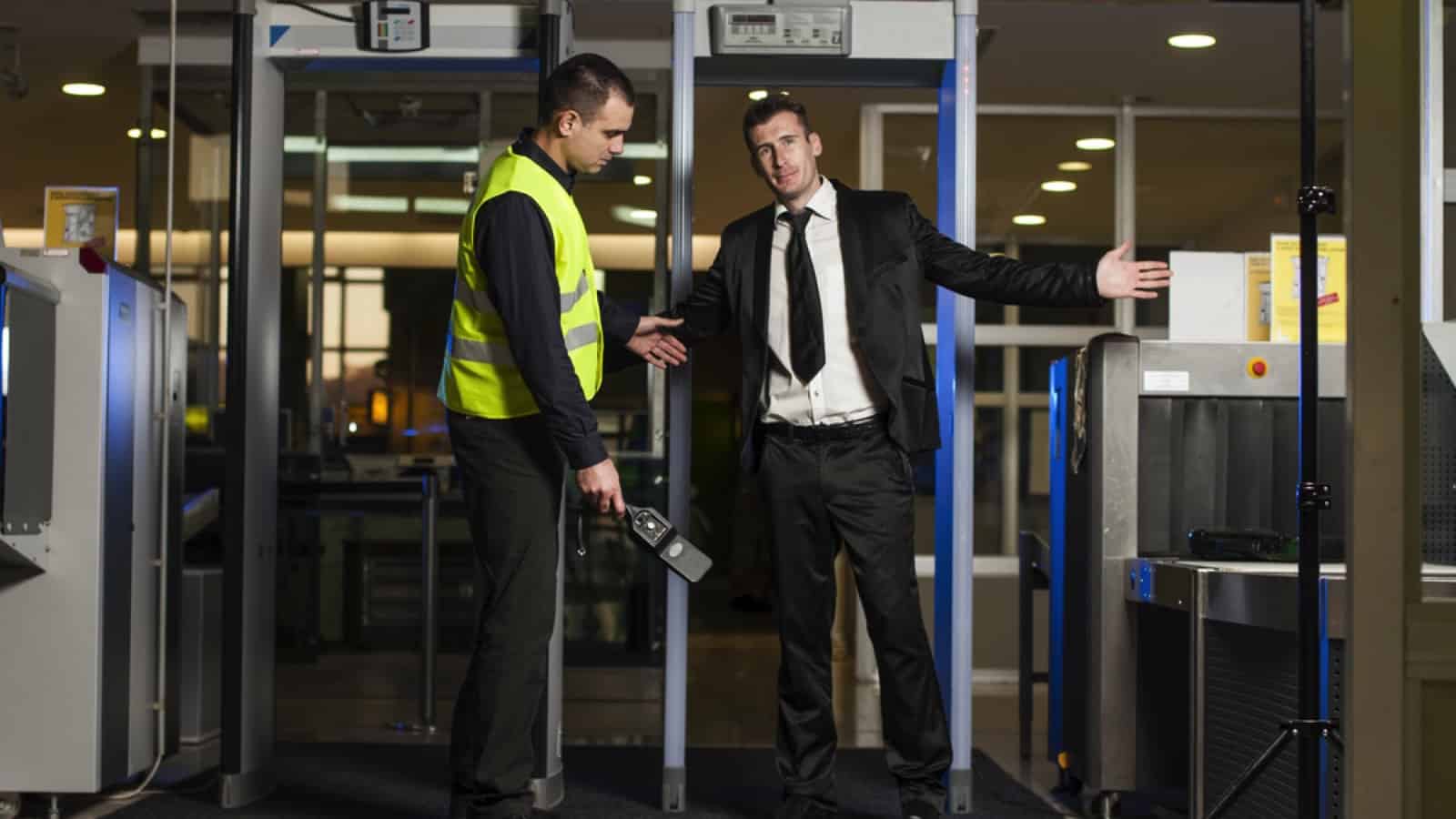 Security check in airport