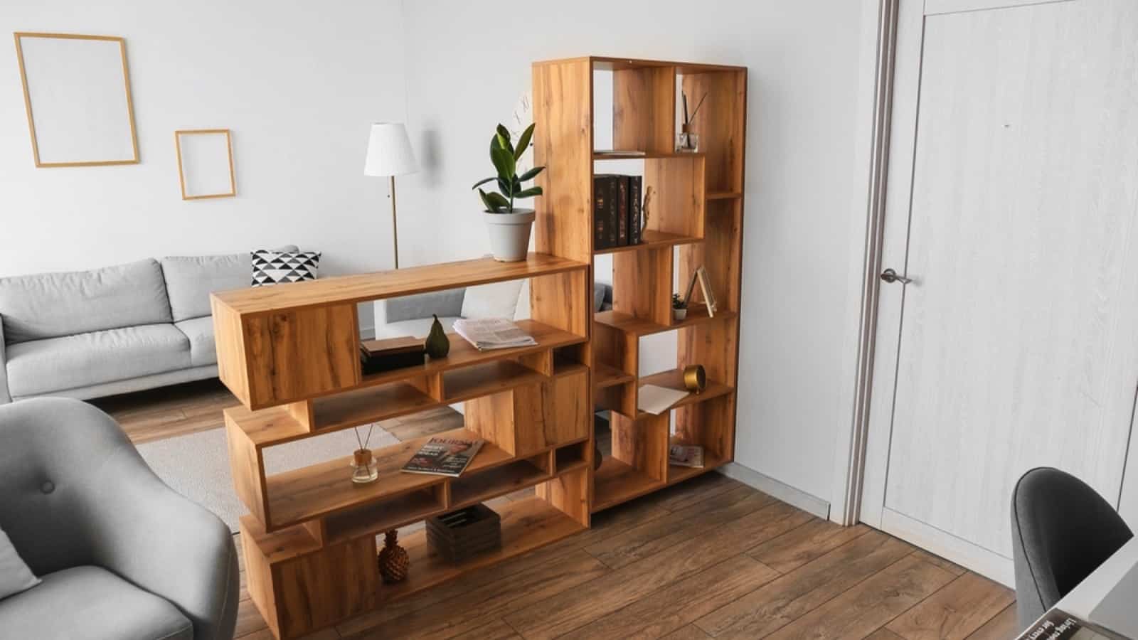Wooden shelf