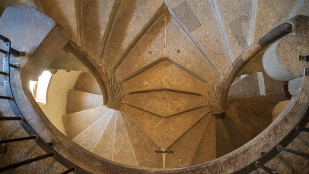 reconciliation double spiral staircase graz