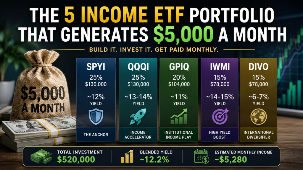 How to Build a 5 Income ETF Portfolio That Generates $5,000 a Month 1